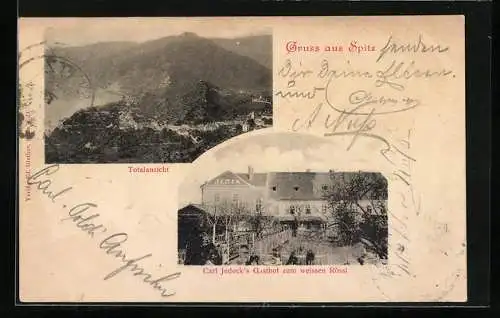 AK Spitz, Carl Jedeck`s Gasthof zum weissen Rössl