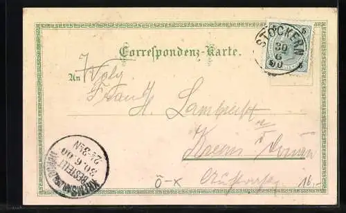 Lithographie Maria Dreieichen, Gasthof v. Josefa Schmöger, Wallfahrts-Kirche, Bründl