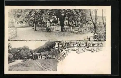 AK Weidlingbach bei Klosterneuburg, Café-Restaurant Leopold Wallner