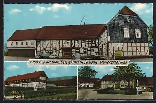 AK Münchehof, Gasthaus zum goldenen Löwen