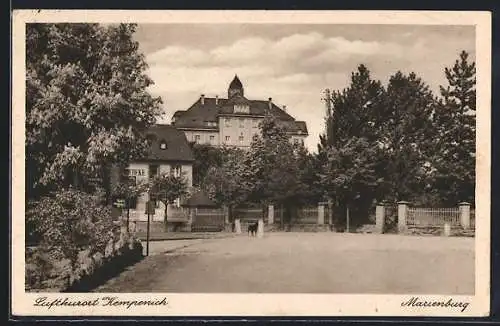 AK Kempenich, Marienburg mit Strassenpartie