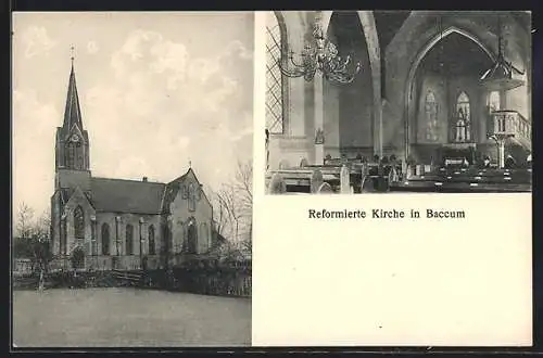 AK Baccum, Reformierte Kirche, Innenansicht