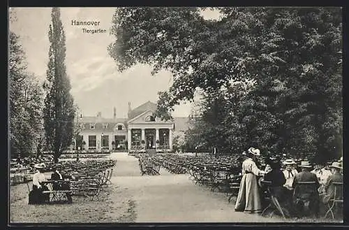 AK Hannover, Café im Tiergarten