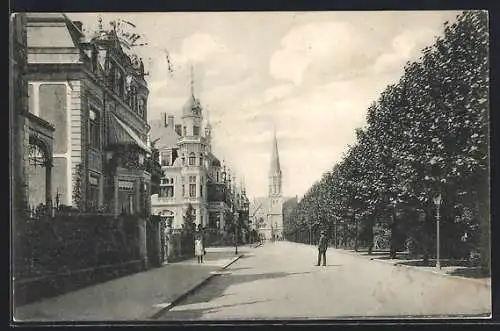 AK Hannover, Hohenzollernstrasse und Markuskirche