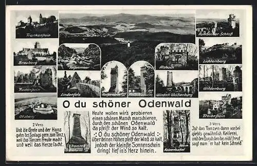 AK Breuberg /Odenwald, Frankenstein, Otzberg, Lichtenberg, Wildenburg, Freienstein