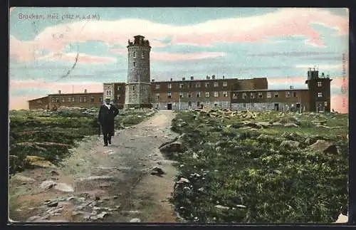 AK Brocken / Harz, Hotel und Aussichtsturm