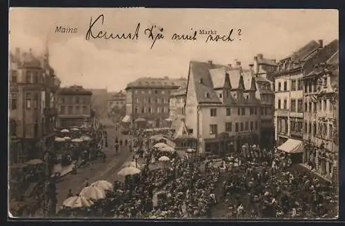 AK Mainz, Gasthof am Markt