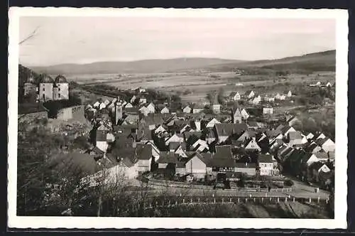 AK Gemünden /Hunsrück, Ortsansicht aus der Vogelschau