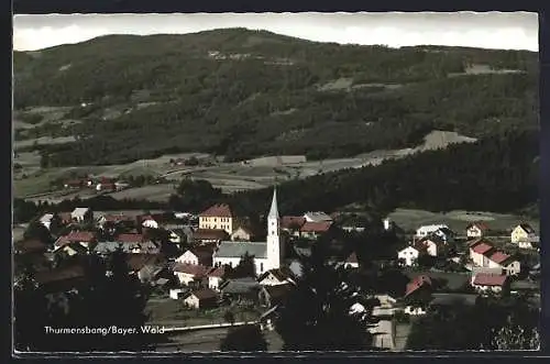 AK Thurmansbang /Bayer. Wald, Blick über Ort und Umgebung