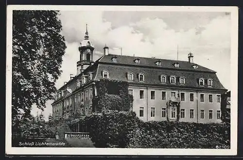 AK Lichtenwalde /Zschopautal, Aufgang zum Schloss