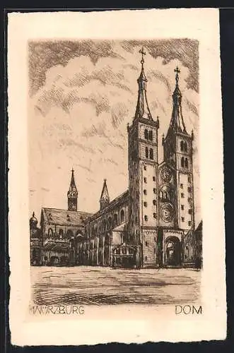 Künstler-AK Würzburg, Dom
