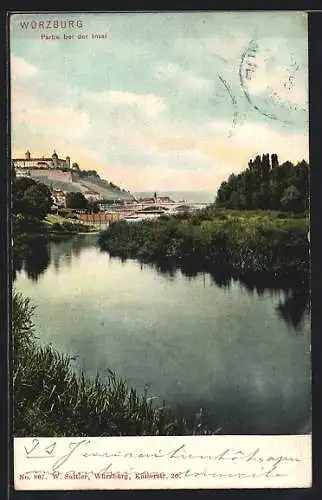 AK Würzburg, Mainpartie bei der Insel