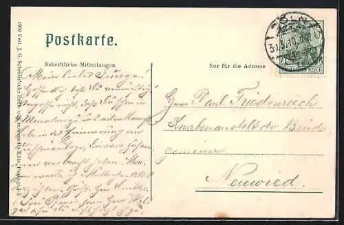 AK Köln, Totalansicht mit Dom