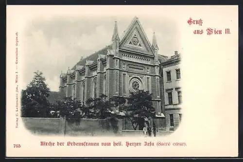 AK Wien, Kirche der Ordensfrauen vom heil. Herzen Jesu