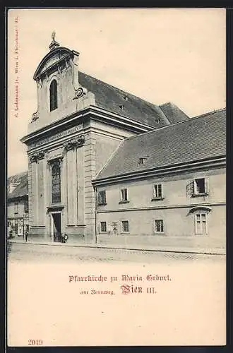 AK Wien, Pfarrkirche zu Maria Geburt am Rennweg