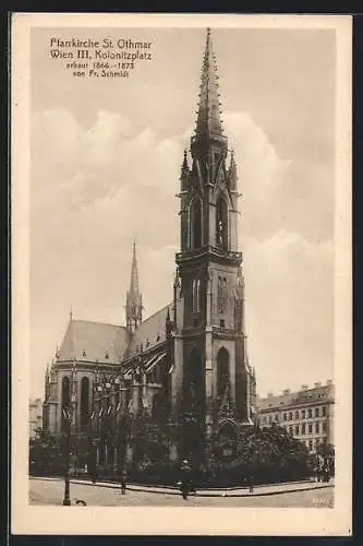 AK Wien, Pfarrkirche St. Othmar am Kolonitzplatz