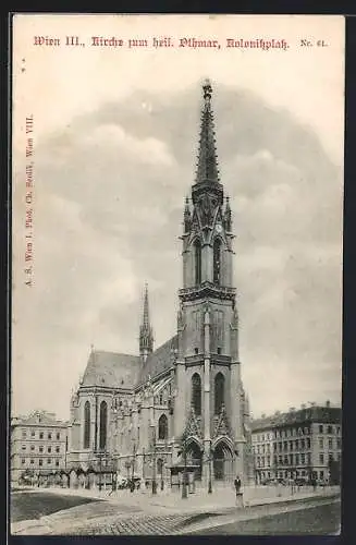 AK Wien, Kirche zum heiligen Othmar, Kolonitzplatz