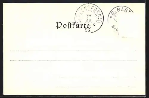 AK Bastei /Sächsische Schweiz, Blick auf die Bastei