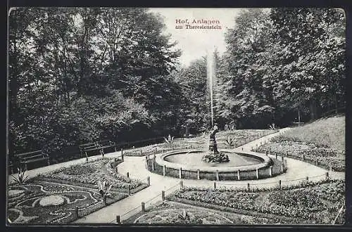 AK Hof i. B., Anlagen am Theresienstein