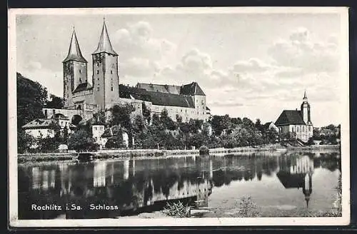 AK Rochlitz i. Sa., Schloss am Wasser