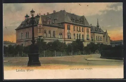 AK Landau / Pfalz, Ansicht des Institutes der engl. Fräulein