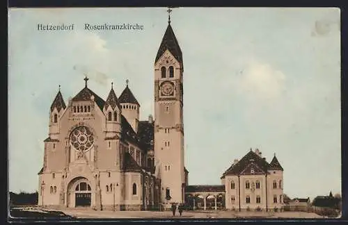 AK Wien, Hetzendorf, Partie an der Rosenkranzkirche