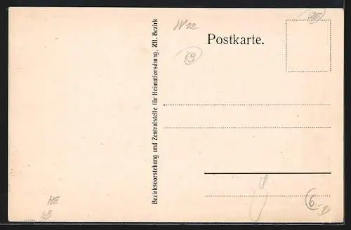 Künstler-AK Wien-Meidling, alte Meidlinger Kirche