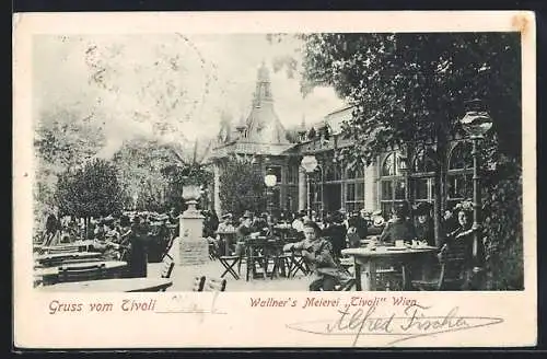 AK Wien, Wallner`s Café und Meierei Tivoli