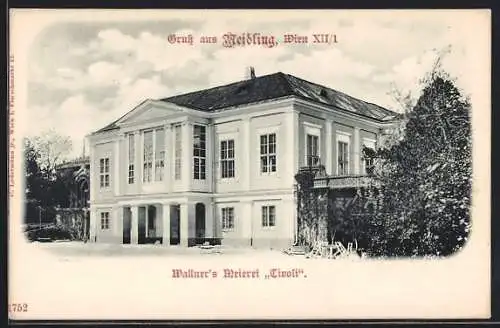 AK Wien, Wallner`s Meierei Tivoli