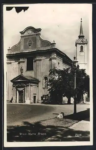 AK Wien, Partie an der Kirche Maria Brunn