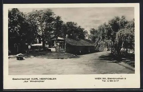 AK Wien, Gastwirtschaft Karl Heintobler zur Windmühle, Steinbruchstr. 9