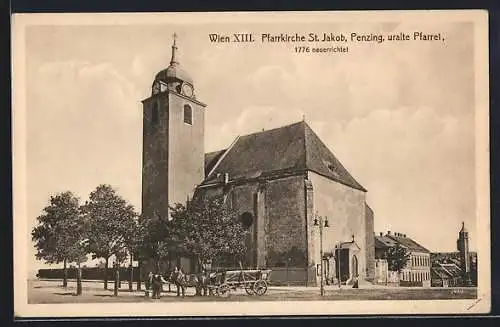AK Wien, Penzing, Pfarrkirche St. Jakob, Uralte Pfarrei