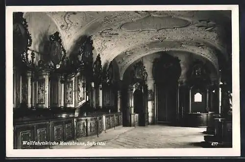 AK Wien, Wallfahrtskirche Mariabrunn, Sakristei