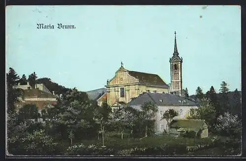 AK Wien, Blick auf die Kirche Maria Brunn