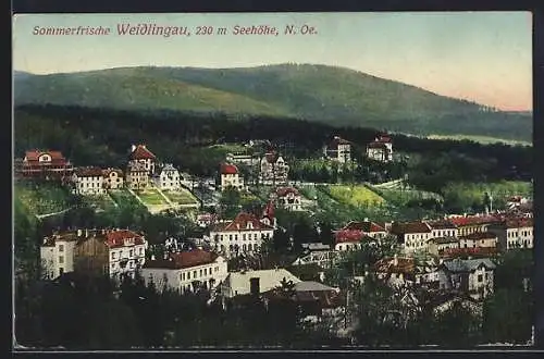AK Wien, Weidlingau, Totalansicht von oben