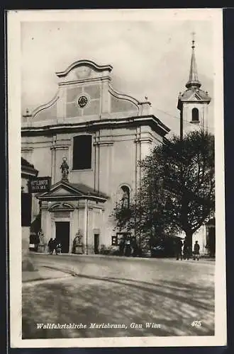 AK Wien, Mariabrunn, An der Wallfahrtskirche