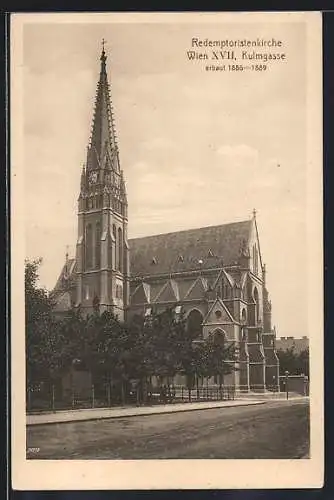 AK Wien, Redemptoristenkirche Kulmgasse