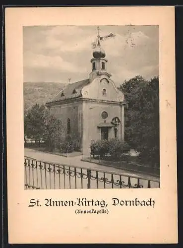 AK Wien, Dornbach, Annenkapelle, St. Annen-Kirtag