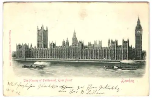Relief-AK London, The Houses of Parliament, River Front