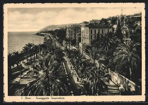 AK S. Remo, Passeggiata Imperatrice