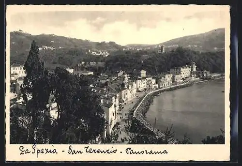 AK La Spezia, Panorama mit San Terenzio
