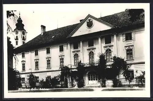 AK Eferding, Blick zum Schloss, Teilansicht