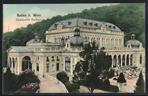AK Baden b. Wien, Blick auf das Städtische Kurhaus