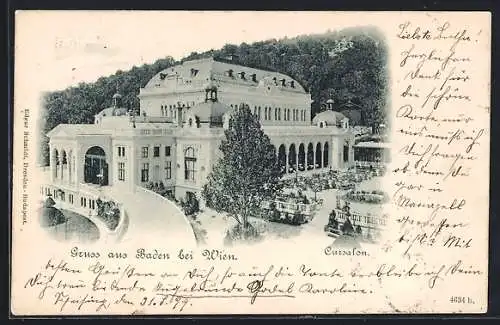 AK Baden bei Wien, Weg zum Kursalon
