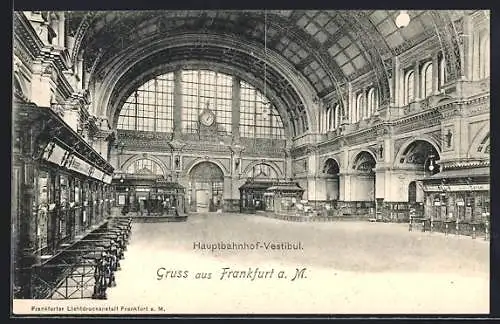 AK Frankfurt /Main, Hauptbahnhof, Vestibül