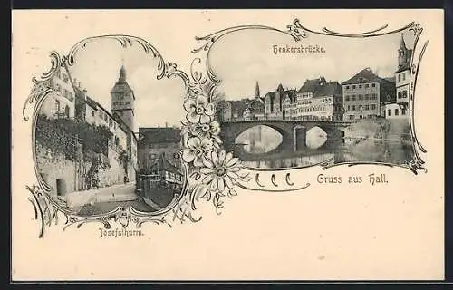 AK Hall, Josefsthurm und Henkersbrücke