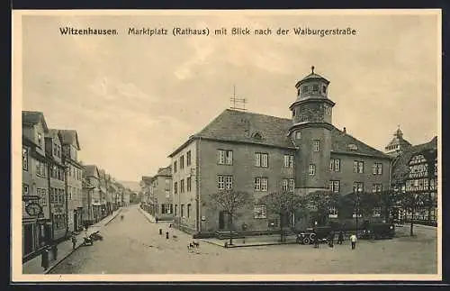 AK Witzenhausen, Marktplatz mit Blick nach der Walburgerstrasse