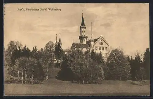 AK Augsburg, Fürstl. Fugger`sches Schloss Wellenburg