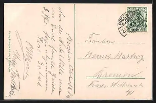 AK Brocken, Ansicht vom Brocken-Hotel