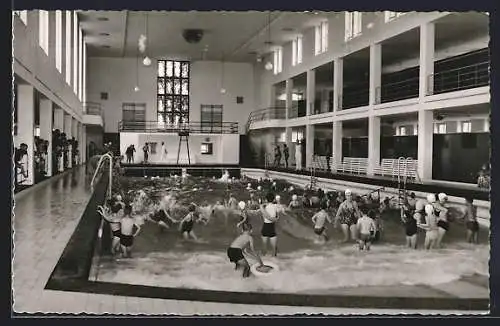 AK Norderney, Badefreuden im Wellenbad